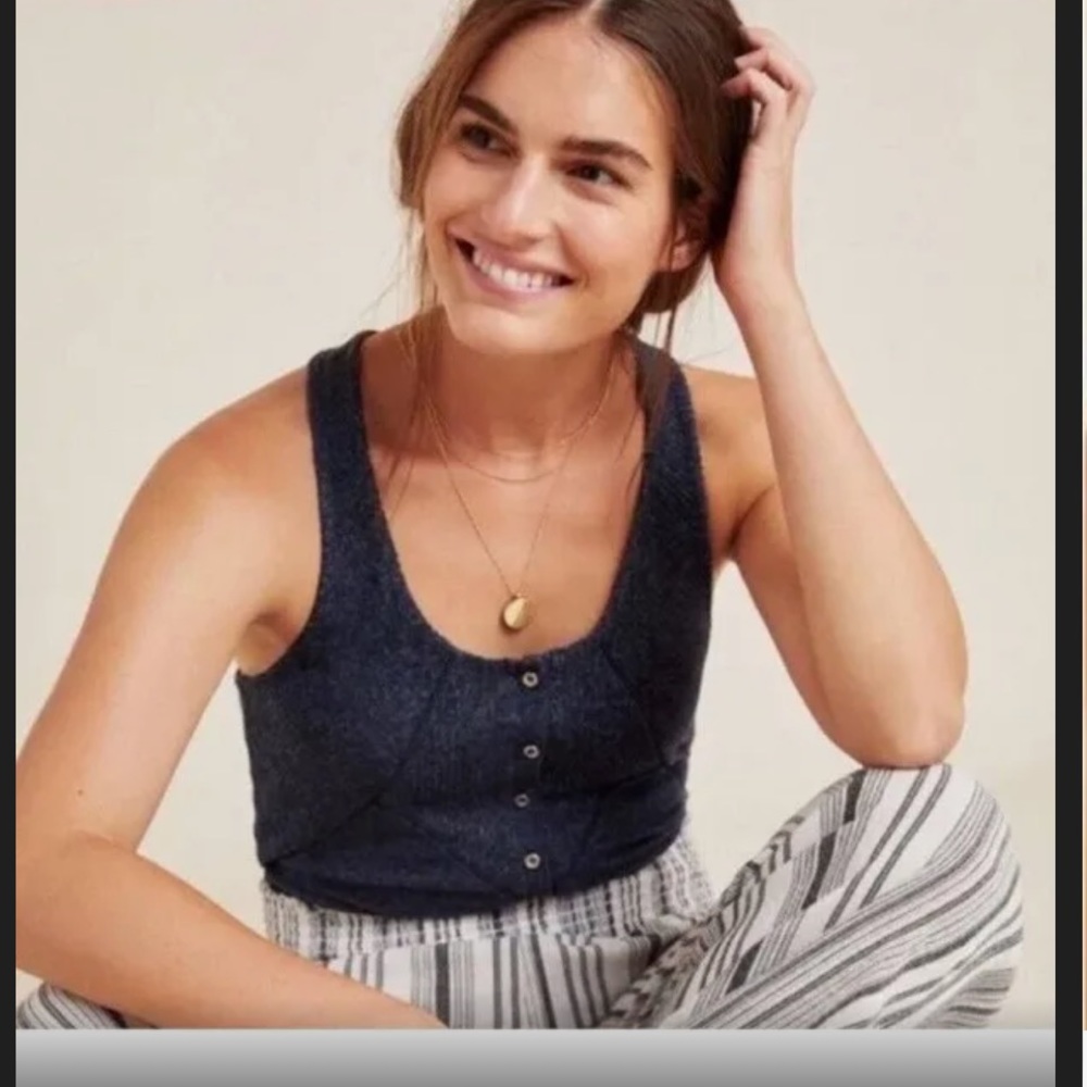Saturday Sunday By Anthropologie Lucie Racer Back Ribbed Tank
